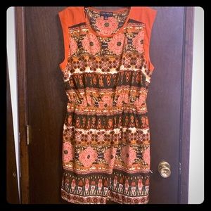 Silky sleeveless mini dress